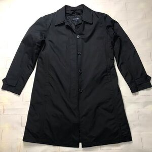 Lands End: Womens Black Coat Jacket removal insert Sz: 10-12